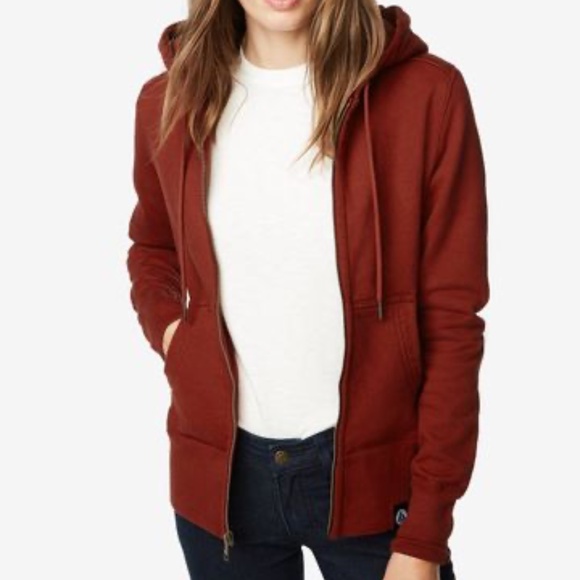 American Giant Classic Full Zip Hoodie Bonfire Red NWOT - Picture 2 of 7